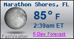 Weather Forecast for Marathon Shores, FL
