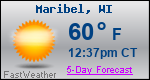 Weather Forecast for Maribel, WI