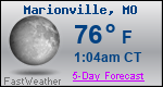 Weather Forecast for Marionville, MO