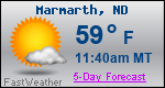 Weather Forecast for Marmarth, ND