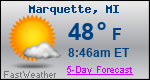 Weather Forecast for Marquette, MI
