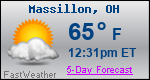 Weather Forecast for Massillon, OH