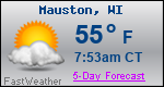 Weather Forecast for Mauston, WI