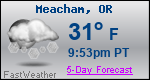 Weather Forecast for Meacham, OR