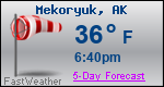 Weather Forecast for Mekoryuk, AK