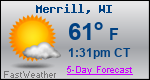Weather Forecast for Merrill, WI