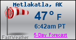 Weather Forecast for Metlakatla, AK