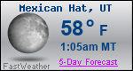 Weather Forecast for Mexican Hat, UT