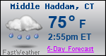 Weather Forecast for Middle Haddam, CT
