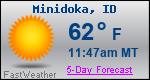 Weather Forecast for Minidoka, ID