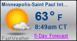 Weather Forecast for Minneapolis-Saint Paul International Airport, MN