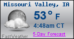 Weather Forecast for Missouri Valley, IA