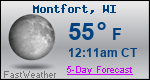 Weather Forecast for Montfort, WI
