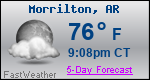 Weather Forecast for Morrilton, AR