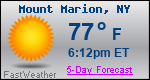 Weather Forecast for Mount Marion, NY