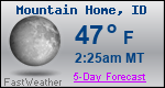 Weather Forecast for Mountain Home, ID