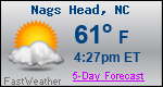Weather Forecast for Nags Head, NC