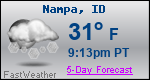 Weather Forecast for Nampa, ID