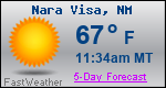 Weather Forecast for Nara Visa, NM