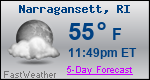 Weather Forecast for Narragansett, RI