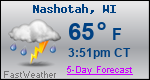 Weather Forecast for Nashotah, WI