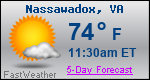 Weather Forecast for Nassawadox, VA