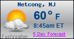 Weather Forecast for Netcong, NJ