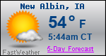 Weather Forecast for New Albin, IA