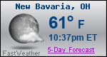 Weather Forecast for New Bavaria, OH