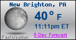Weather Forecast for New Brighton, PA