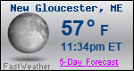 Weather Forecast for New Gloucester, ME