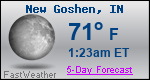 Weather Forecast for New Goshen, IN