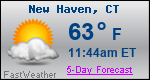 Weather Forecast for New Haven, CT