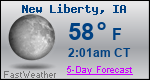 Weather Forecast for New Liberty, IA