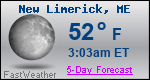 Weather Forecast for New Limerick, ME