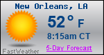 Weather Forecast for New Orleans, LA