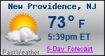 Weather Forecast for New Providence, NJ