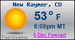 Weather Forecast for New Raymer, CO