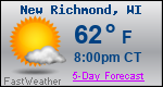 Weather Forecast for New Richmond, WI