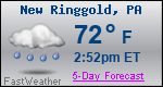 Weather Forecast for New Ringgold, PA
