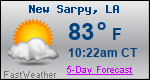 Weather Forecast for New Sarpy, LA