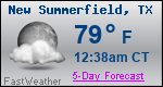 Weather Forecast for New Summerfield, TX