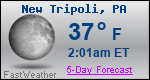 Weather Forecast for New Tripoli, PA