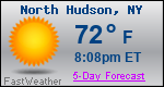 Weather Forecast for North Hudson, NY