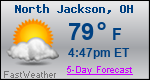 Weather Forecast for North Jackson, OH