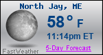 Weather Forecast for North Jay, ME