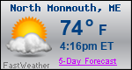 Weather Forecast for North Monmouth, ME