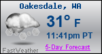 Weather Forecast for Oakesdale, WA