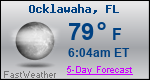 Weather Forecast for Ocklawaha, FL