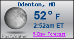 Weather Forecast for Odenton, MD